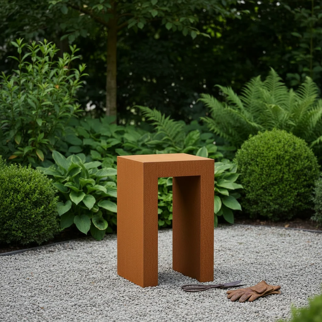 Corten steel U pedestal - Image 2
